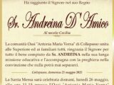 È morta Sr. Andreina D’Amico