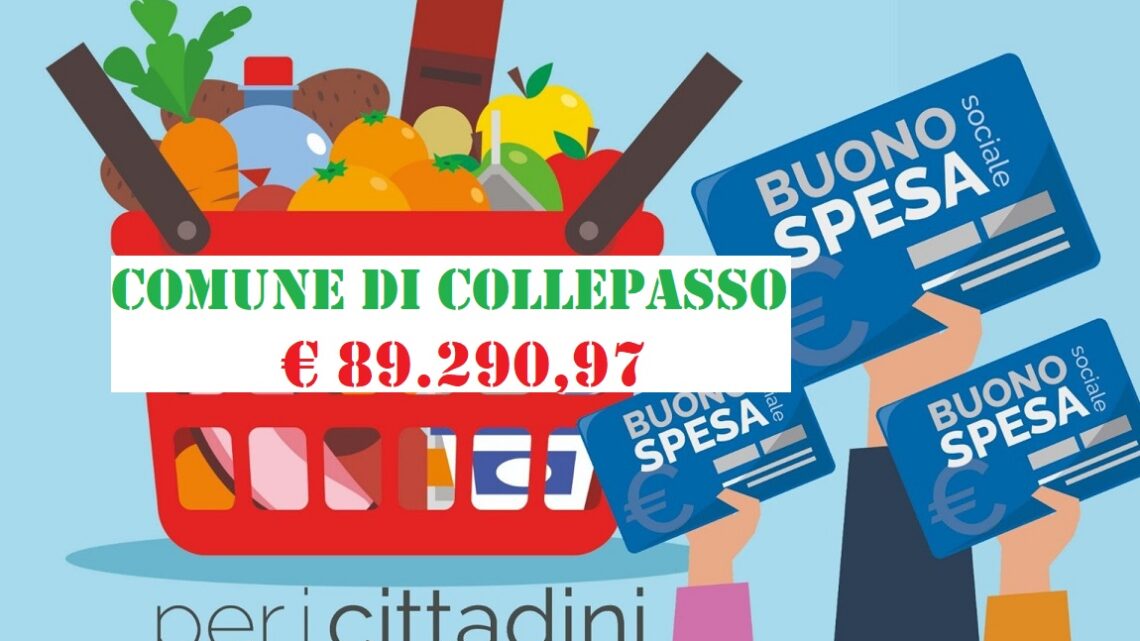 Emergenza Covid: domande al Comune per contributi di “solidarietà alimentare” (“buoni spesa”)