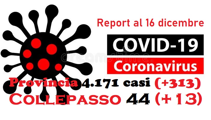 Report Asl: 4.171 casi in provincia (+313), 44 a Collepasso (+13) Report Asl: 4.171 casi in provincia (+313), 44 a Collepasso (+13)