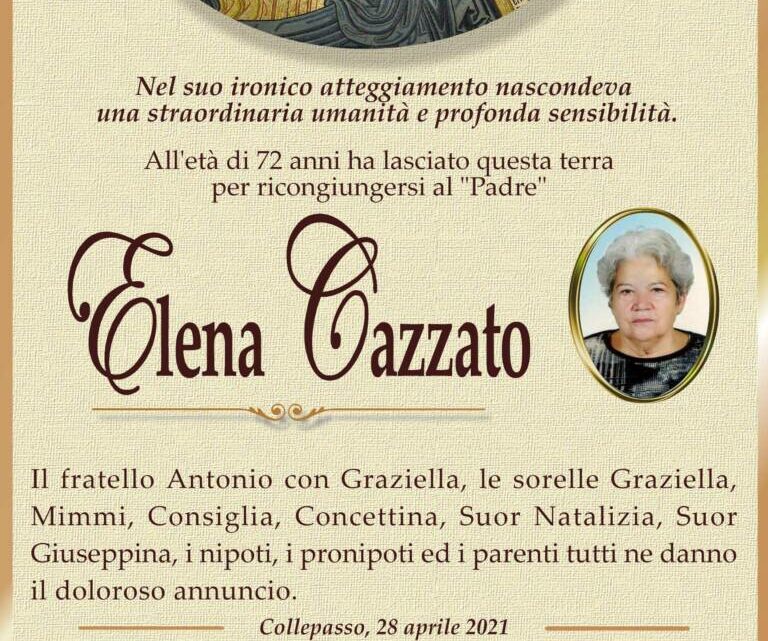 È morta Elena Cazzato