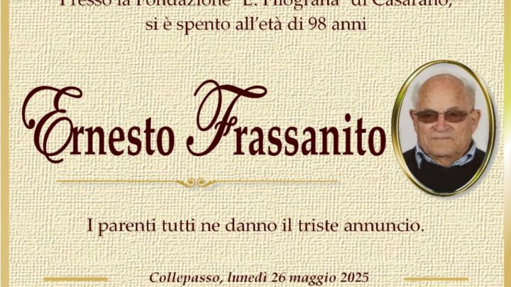 È morto Ernesto Frassanito