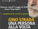 “Una persona alla volta”, il libro di Gino Strada presentato presso la Libreria “Dante Alighieri” di Casarano (17 maggio, ore 18.30)