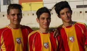 I tre goleador odierni: Mannetta (doppietta), Rigliaco e Ria