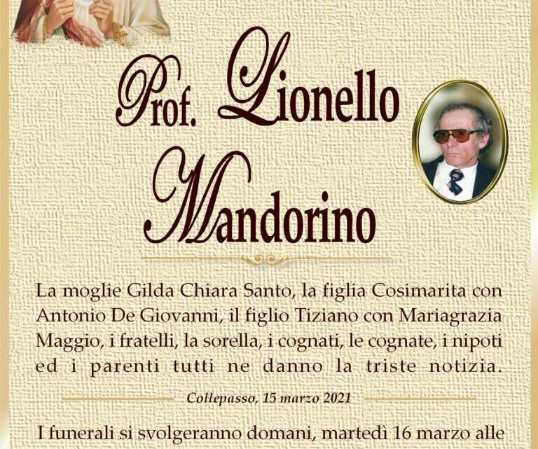 È morto Lionello Mandorino