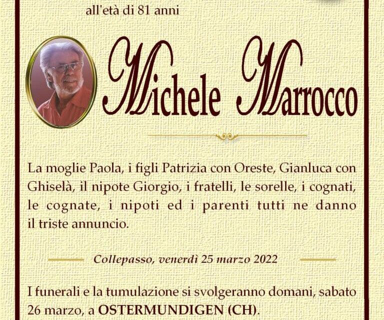 È morto Michele Marrocco È morto Michele Marrocco