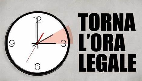 Torna l’ora legale: tra sabato 26 e domenica 27 marzo lancette un’ora avanti Torna l’ora legale: tra sabato 26 e domenica 27 marzo lancette un’ora avanti