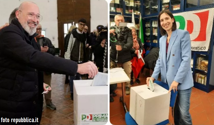 A Collepasso 181 votanti alle Primarie Pd: Bonaccini ottiene 104 voti e Schlein 76