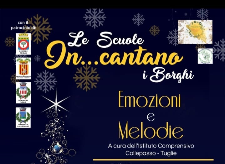 “Le Scuole In…cantano i Borghi”, Emozioni e Melodie di Natale (20 dicembre, ore 16.30, Sagrato Chiesa Madre; ore 17.30, Palazzo Baronale) “Le Scuole In…cantano i Borghi”, Emozioni e Melodie di Natale (20 dicembre, ore 16.30, Sagrato Chiesa Madre; ore 17.30, Palazzo Baronale)
