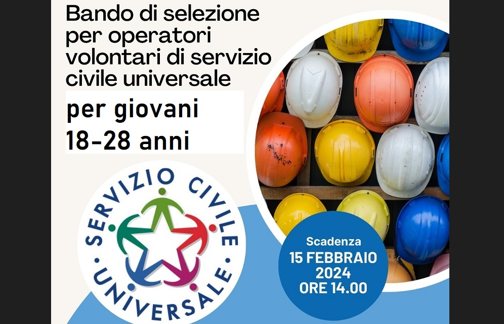 Bando per operatori Servizio civile universale: previsti sei posti per Collepasso. Le domande entro il 15 febbraio Bando per operatori Servizio civile universale: previsti sei posti per Collepasso. Le domande entro il 15 febbraio