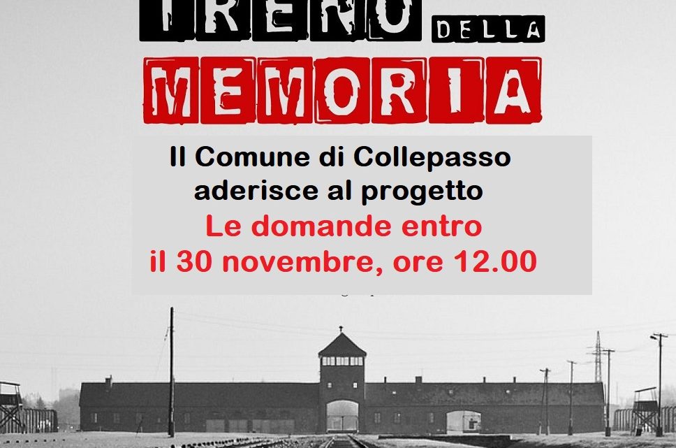 Tre giovani collepassesi con il “Treno della Memoria 2023”: le domande entro il 30 novembre