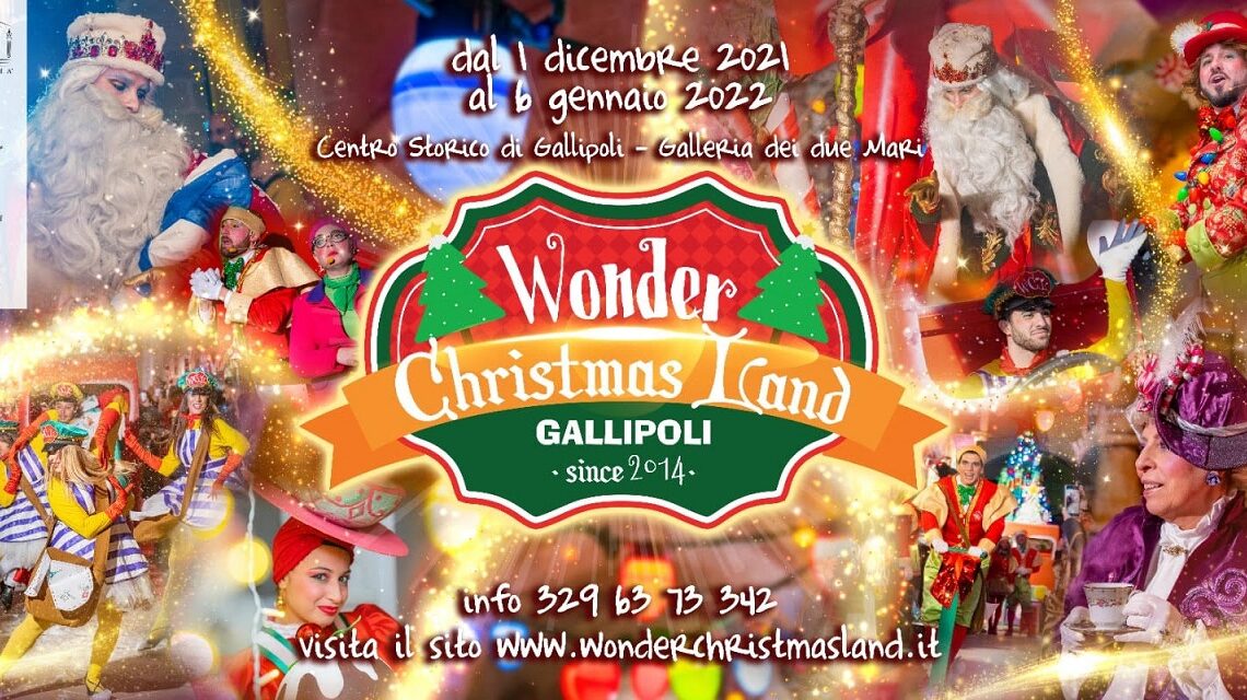 A Gallipoli la VII edizione di Wonder Chistmas Land (Galleria Castello angioino, 4 dicembre/6 gennaio) A Gallipoli la VII edizione di Wonder Chistmas Land (Galleria Castello angioino, 4 dicembre/6 gennaio)