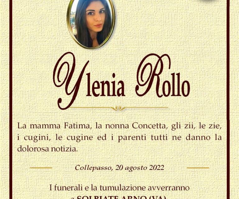 È morta Ylenia Rollo È morta Ylenia Rollo