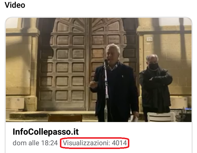 Oltre 4.000 visualizzazioni facebook per l’intervento, trasmesso in streaming, di domenica 21 febbraio: ringraziamenti e riflessioni Oltre 4.000 visualizzazioni facebook per l’intervento, trasmesso in streaming, di domenica 21 febbraio: ringraziamenti e riflessioni