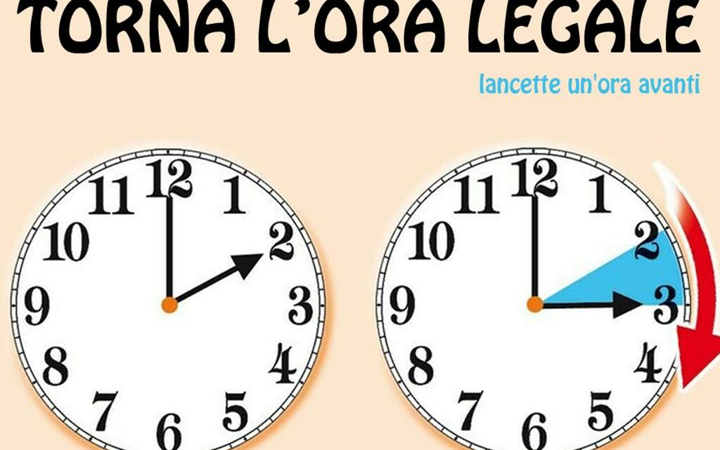 Torna l’ora legale. Lancette un’ora avanti Torna l’ora legale. Lancette un’ora avanti